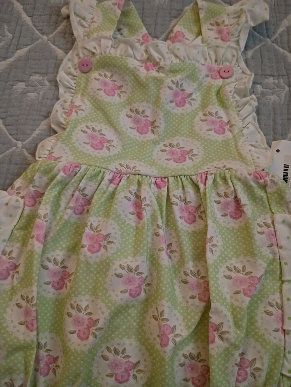 Serendipity Mint Tulip Bubble Romper 12-18 Month NWT